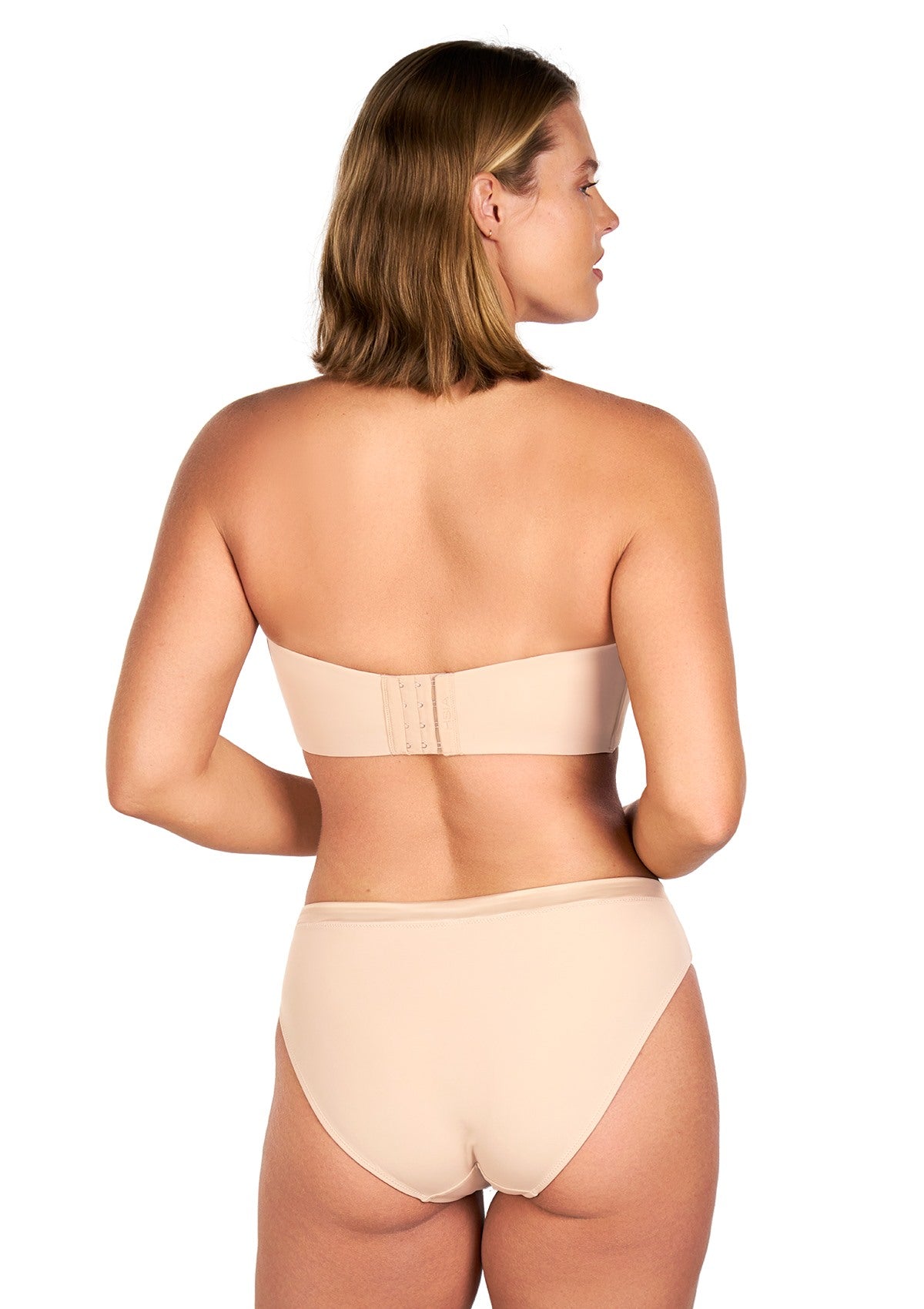 Fiery Unlined Seamless Comfort Underwire Plus Size Bandeau Strapless Bra