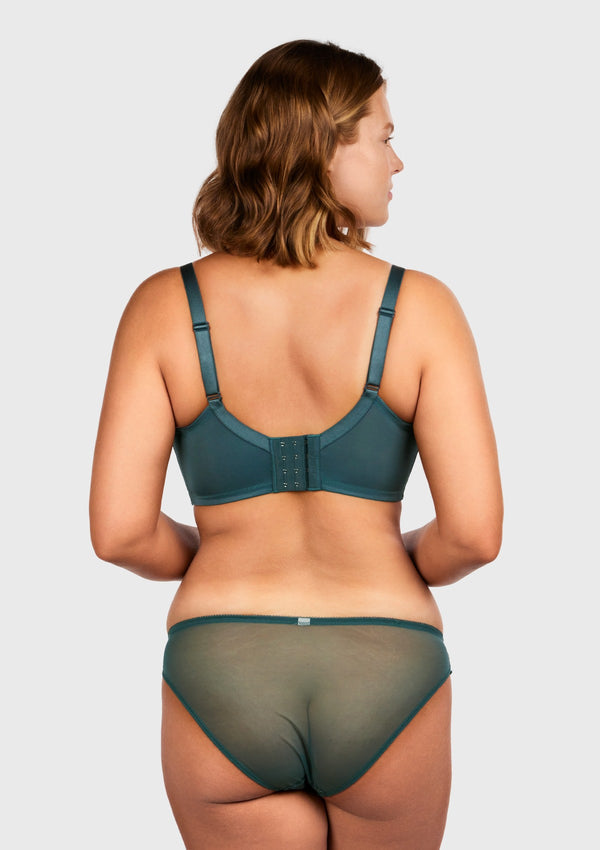 Blossom Dark Blue Unlined Lace Bra