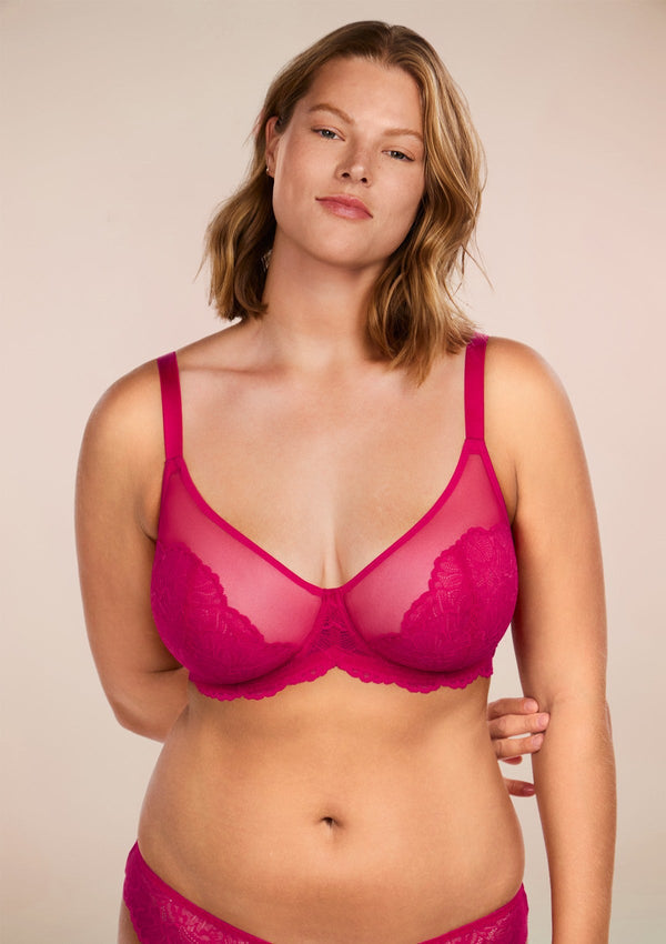 Blossom Unlined Lace Underwire Bra