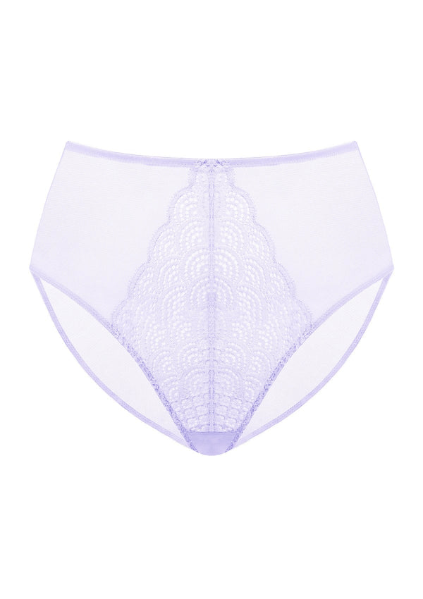 Mermaid High-Rise Light Purple Lace Brief Underwear