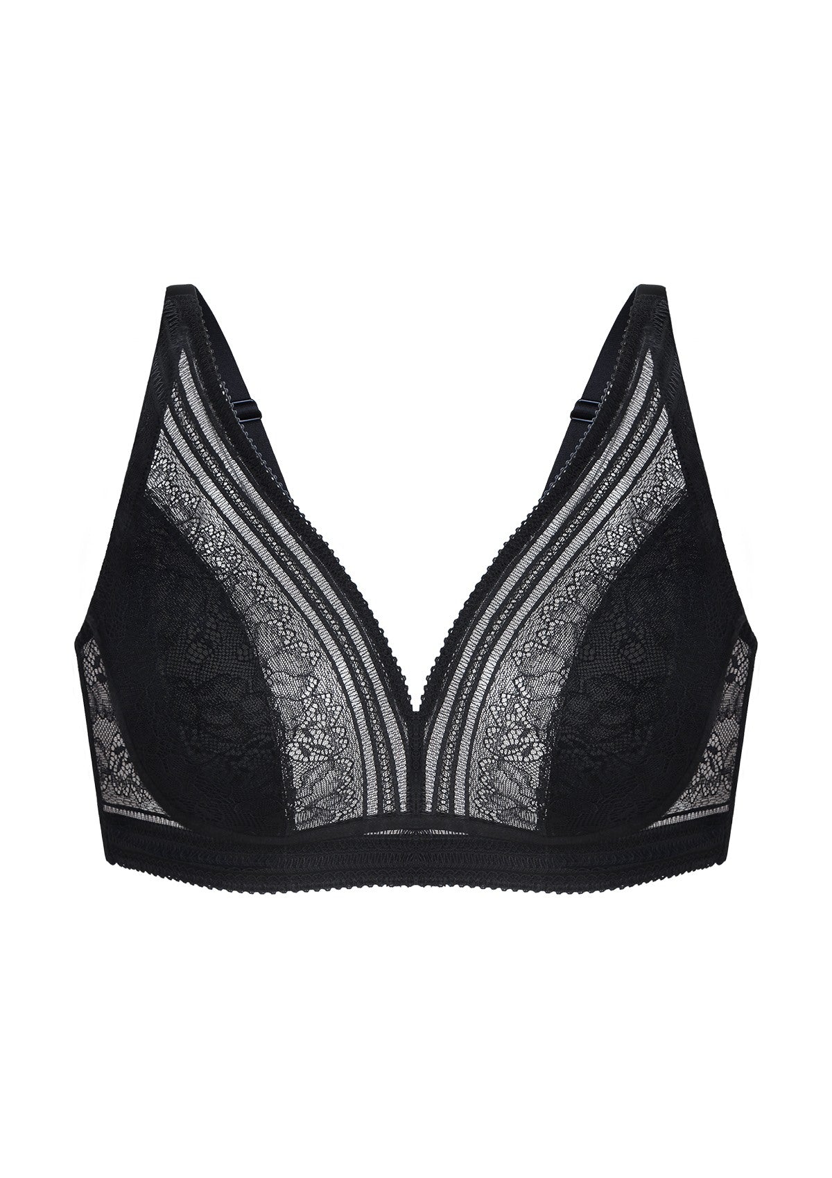 Peony Deep V Lace Wireless Unlined Bralette