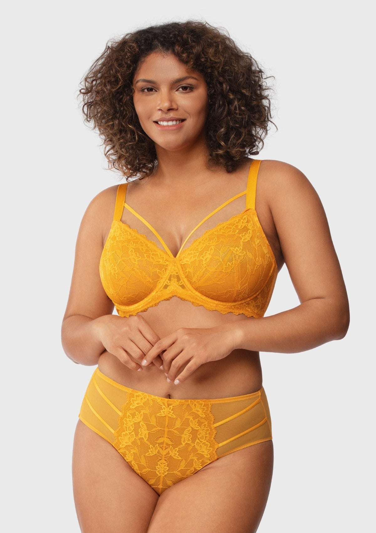 Pretty In Petals Unlined Strappy Underwire Lace Bra