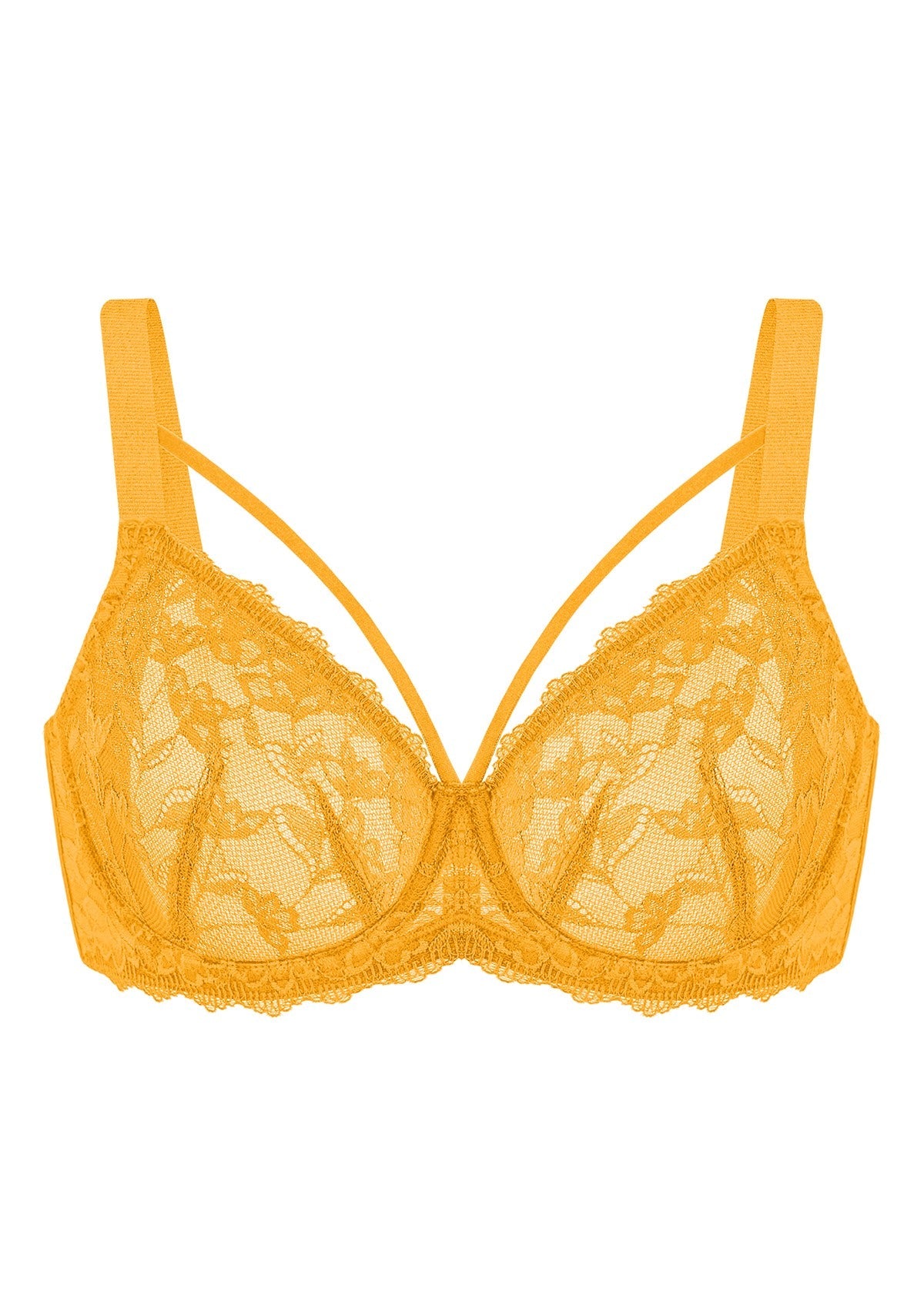 Pretty In Petals Unlined Strappy Underwire Lace Bra