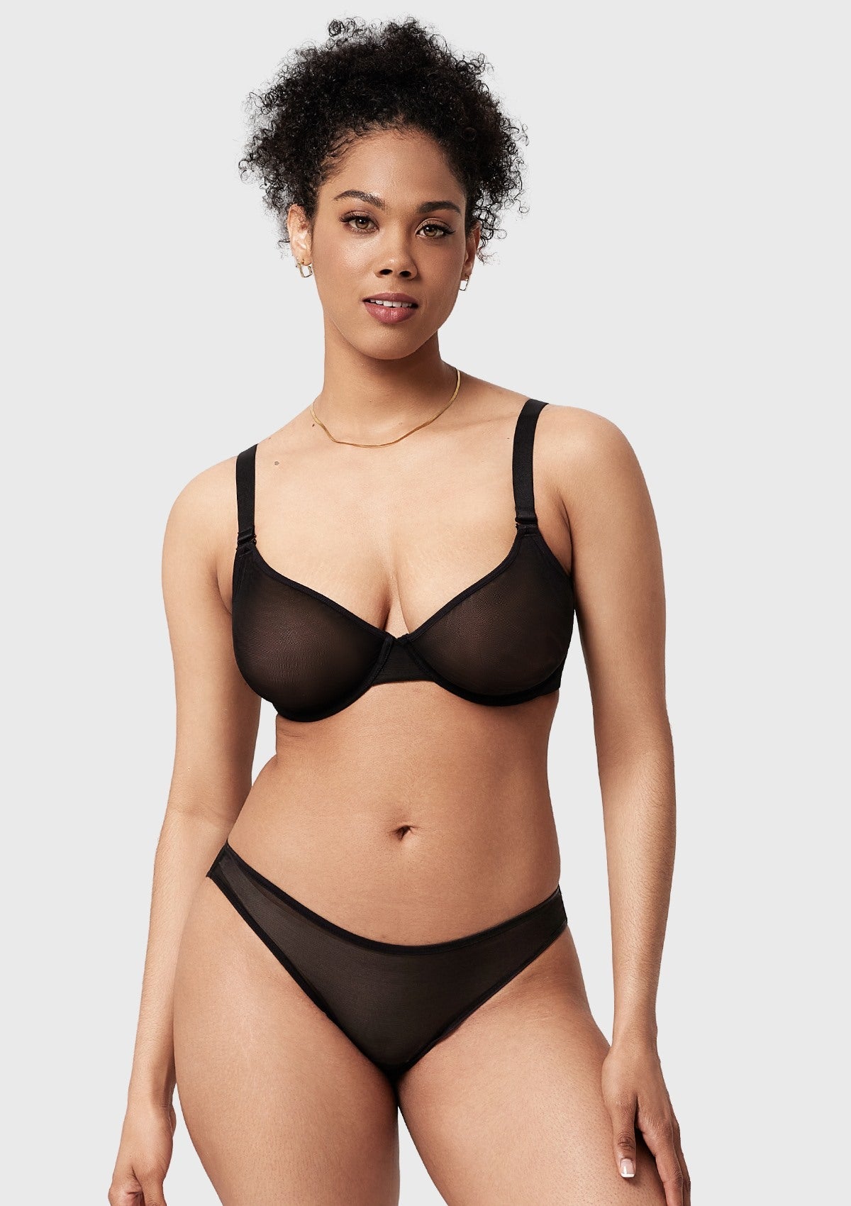 Seraphina Unlined Underwire Sheer Mesh Bra
