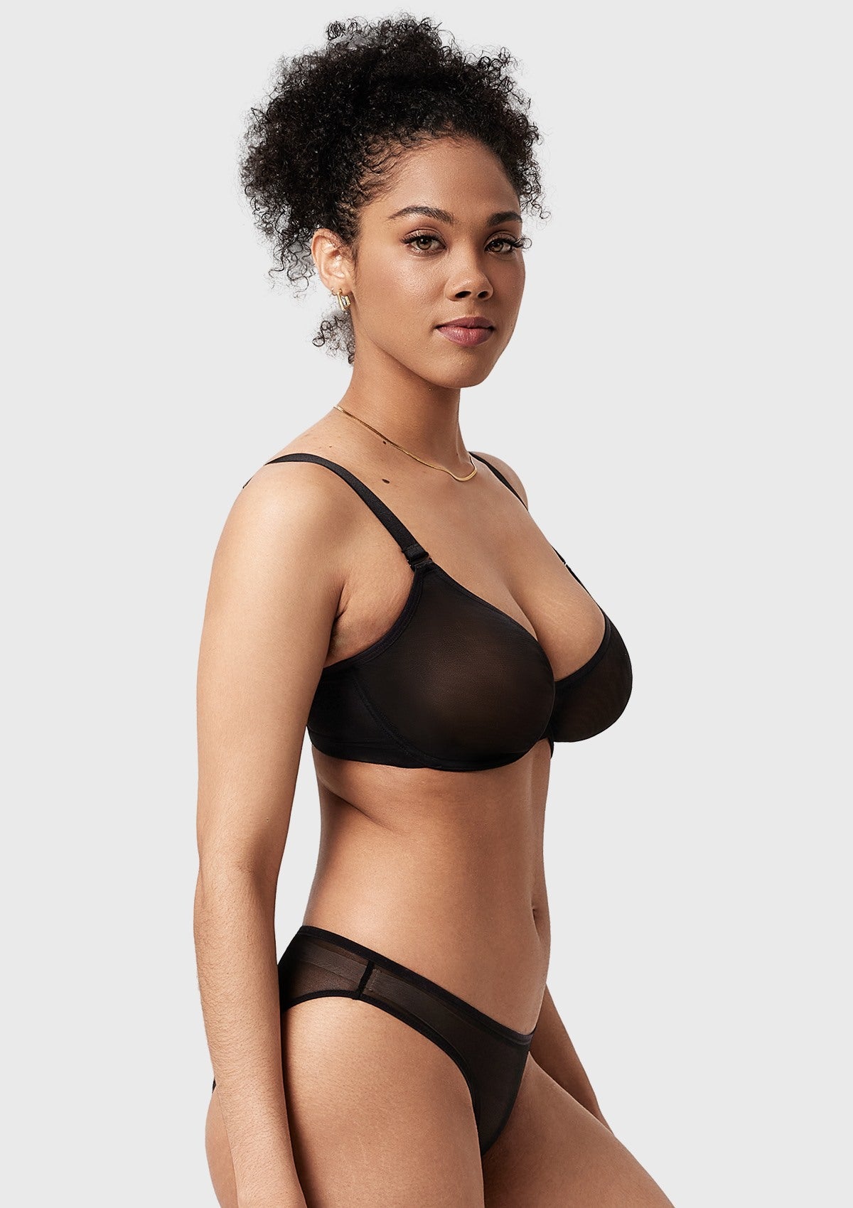 Seraphina Unlined Underwire Sheer Mesh Bra