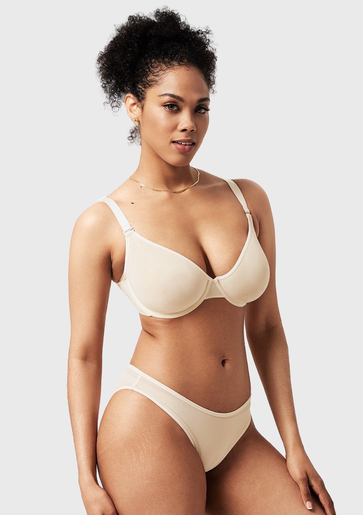 Seraphina Unlined Underwire Sheer Mesh Bra