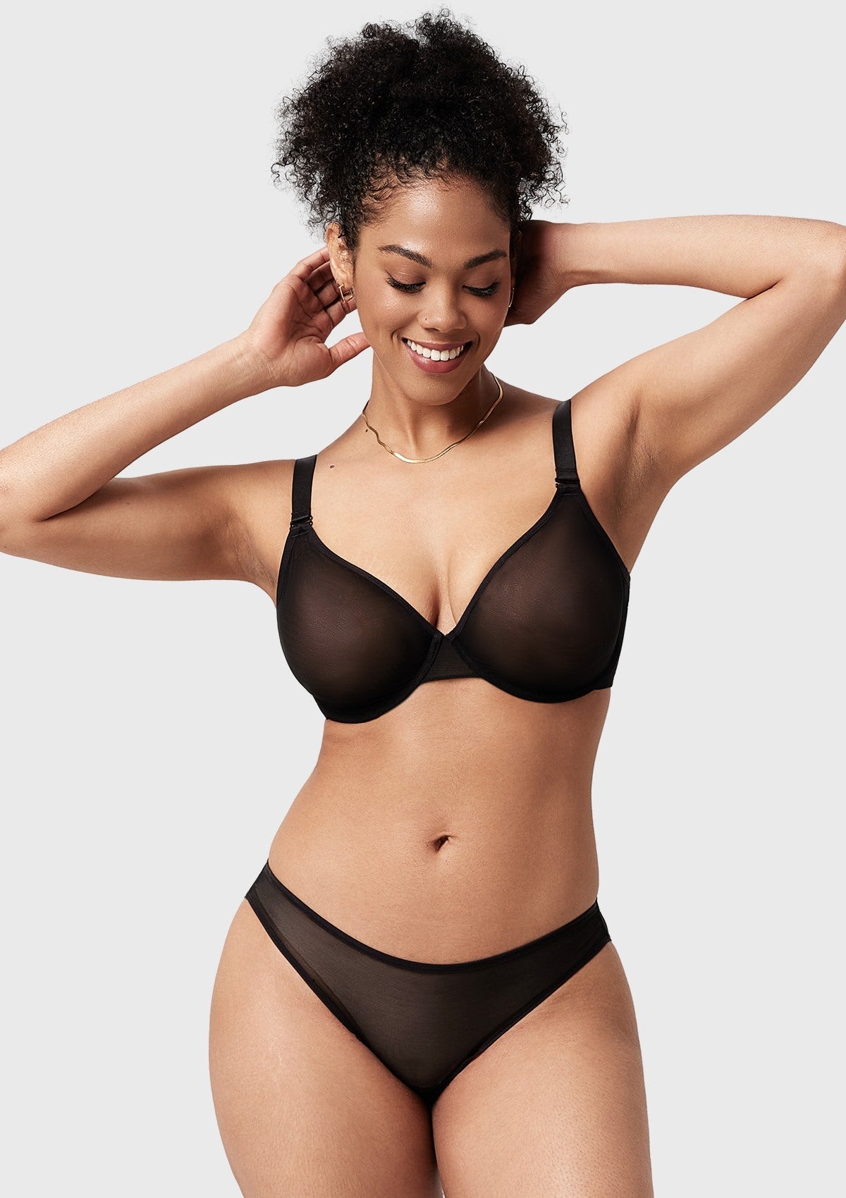 Seraphina Unlined Underwire Sheer Mesh Bra