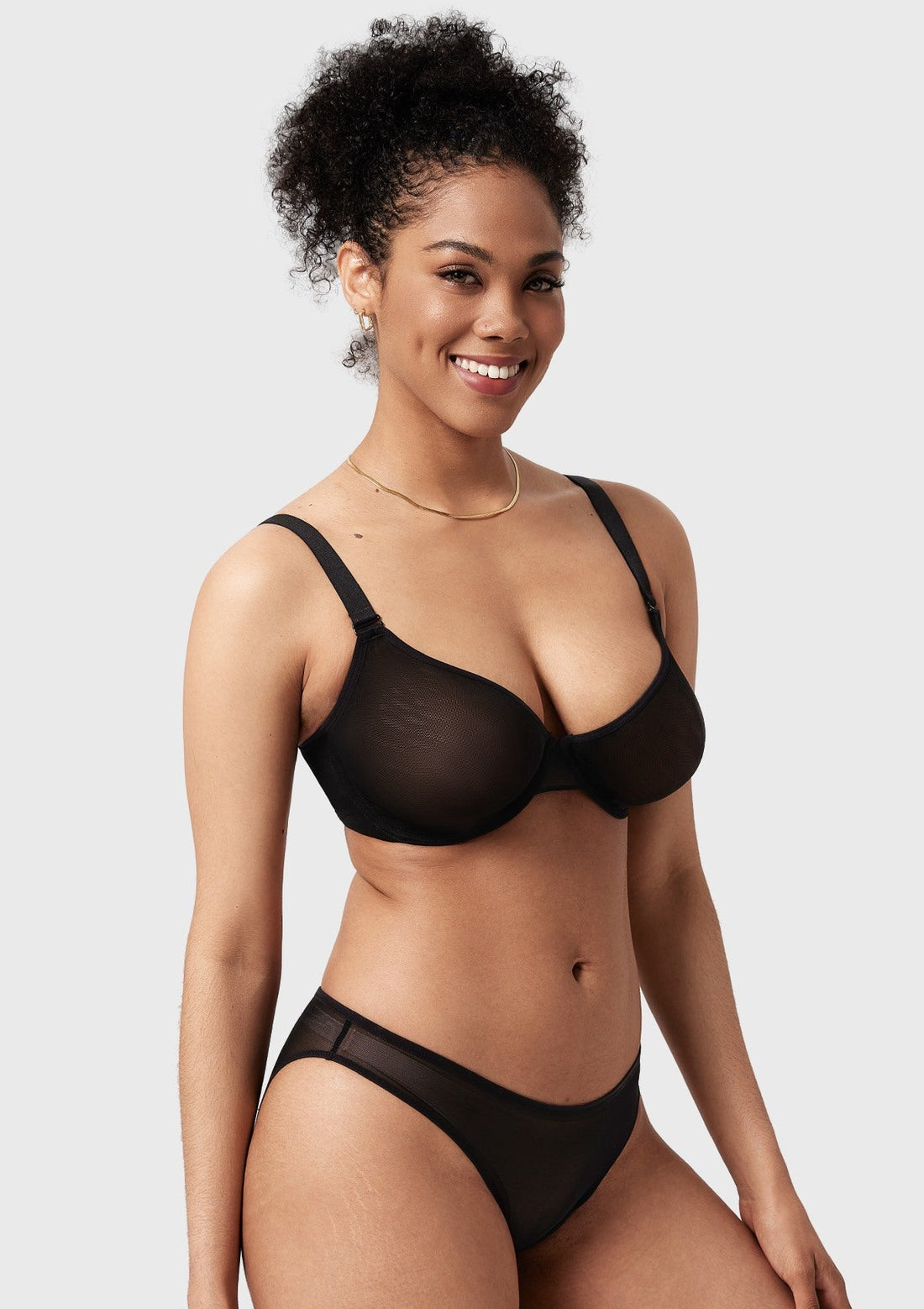 Seraphina Unlined Underwire Sheer Mesh Bra