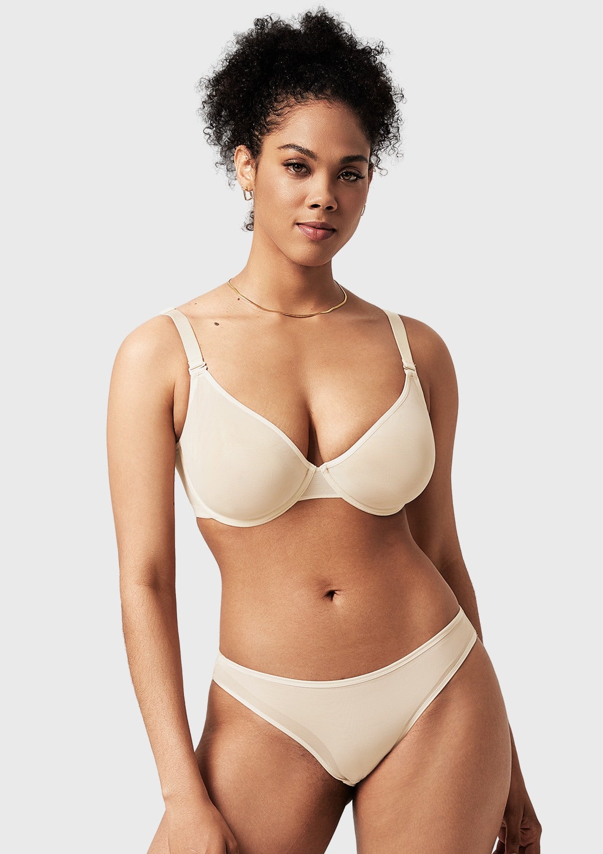 Seraphina Unlined Underwire Sheer Mesh Bra