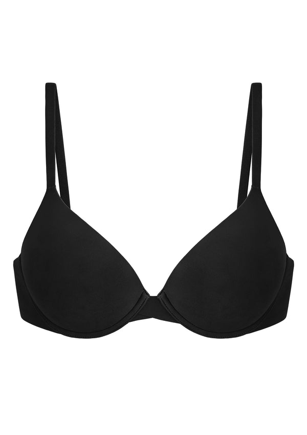 Songful Seamless Support Plunge Push-Up Lightly Padded T-Shirt Full Coverage Underwire Bra