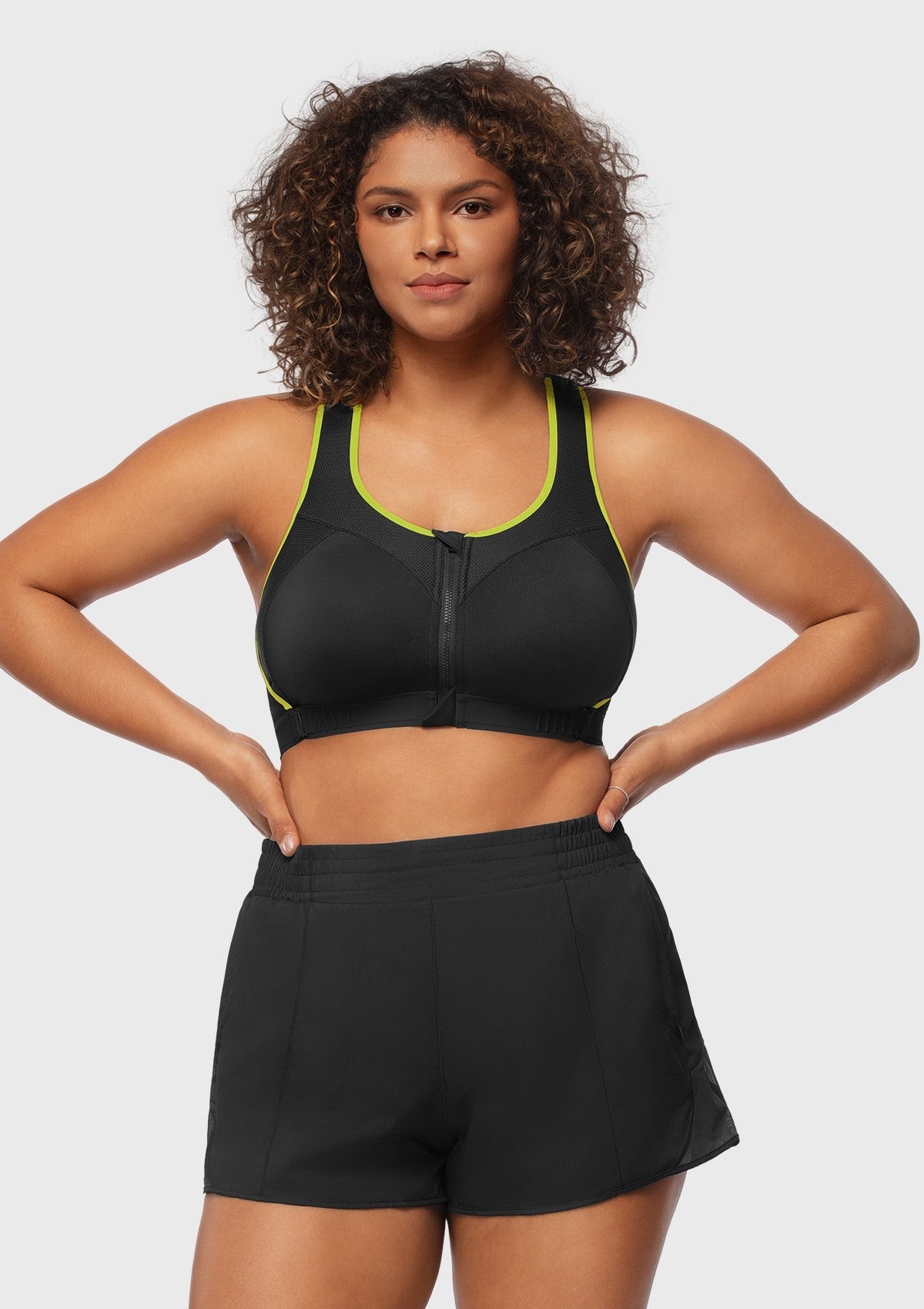 Speed Race High Impact Adjustable Racerback Sports Bra