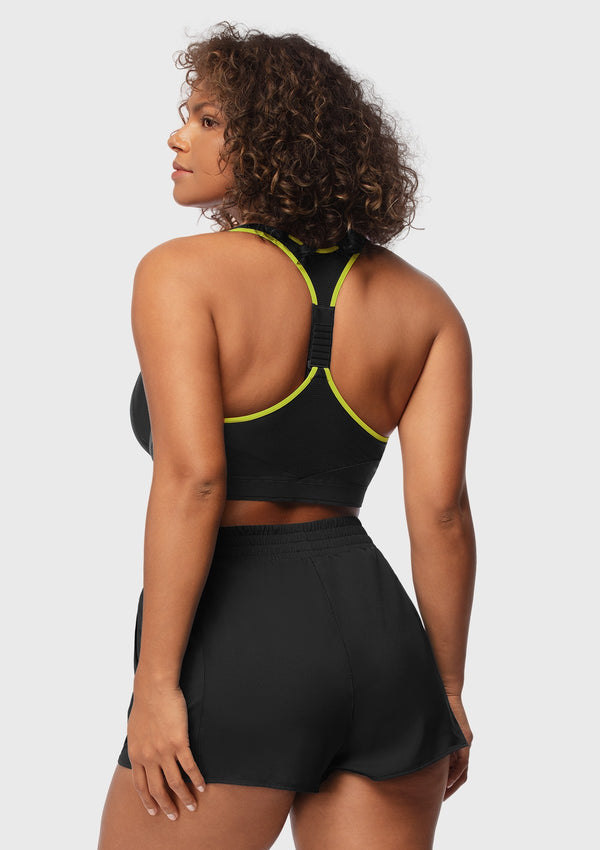 Speed Race High Impact Adjustable Racerback Sports Bra