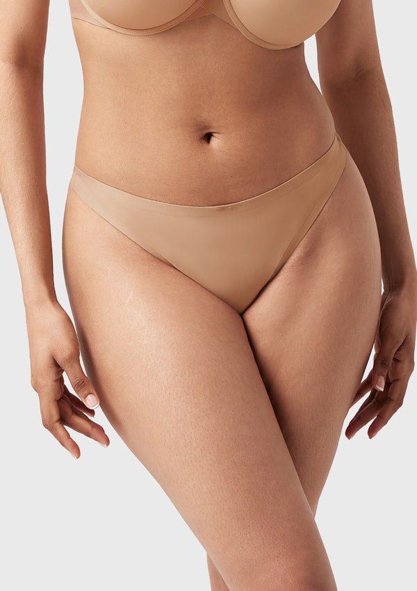 Comfort Seamless Stretch Thong Breathable Film Underwear