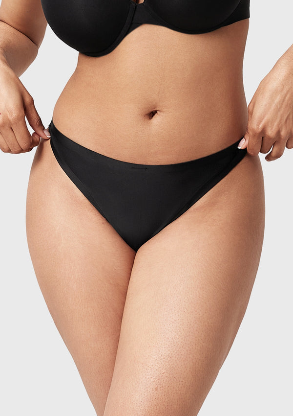 Comfort Seamless Stretch Thong Breathable Film Underwear