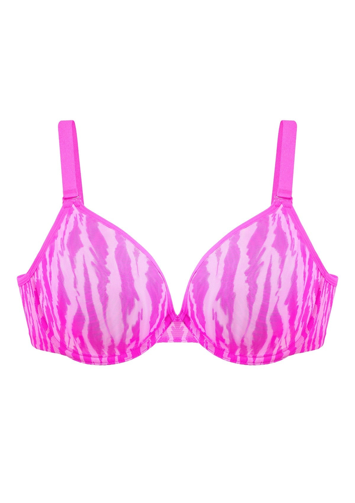 Zebra Wild Unlined Mesh Underwire Bra