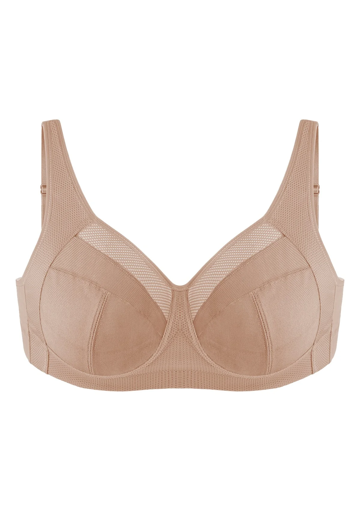 AiryComfort Full Coverage Unpadded WireFree Minimizer Bra