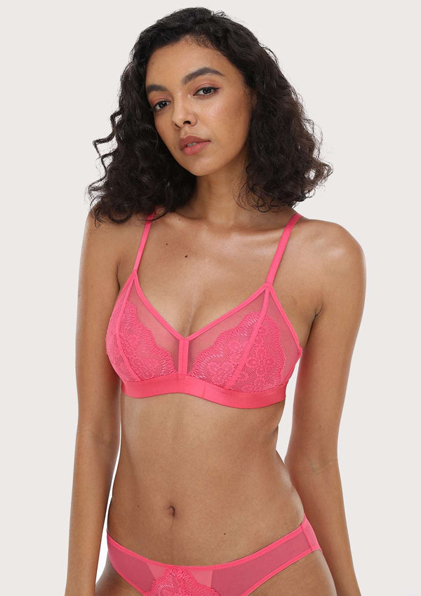 Wireless Lace Triangle Bra