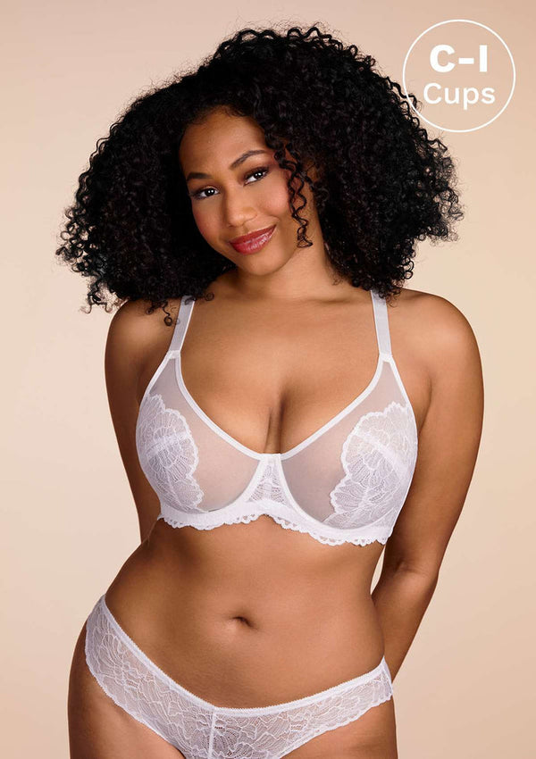 Blossom Dusty Peach Unlined Lace Bra