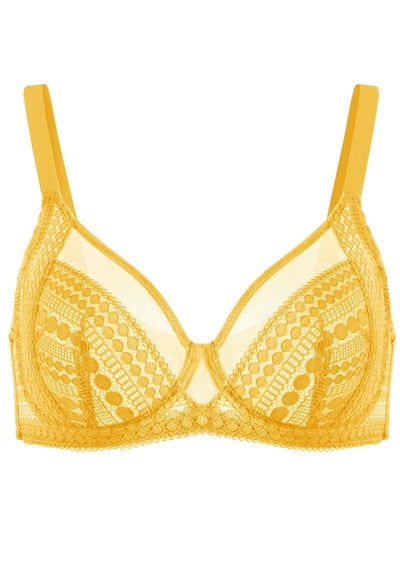 Heroine Polka Dot Sexy Lace Unlined Bra