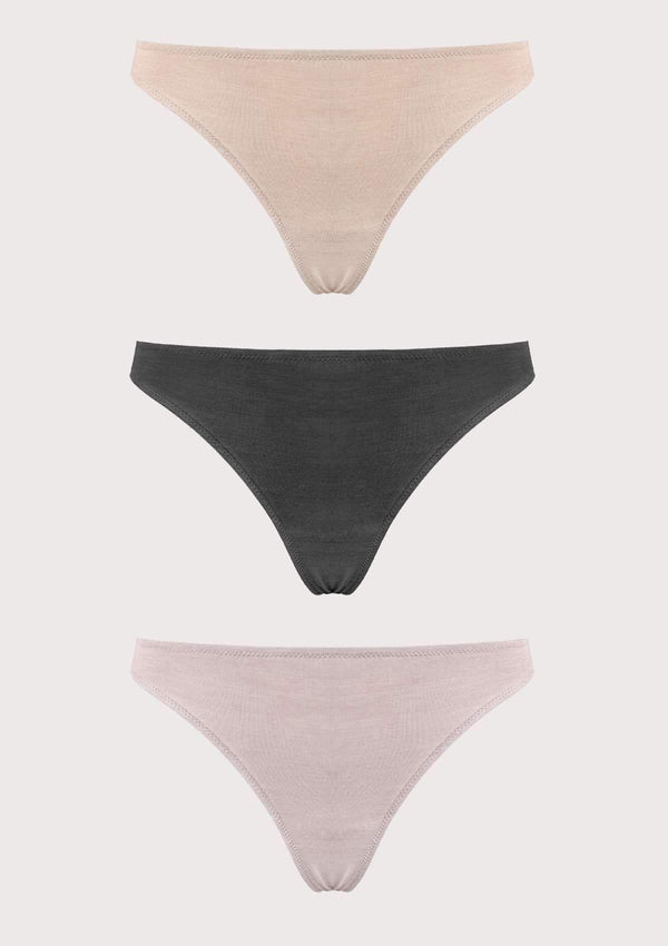 Comfort Cotton Thongs 3 Pack