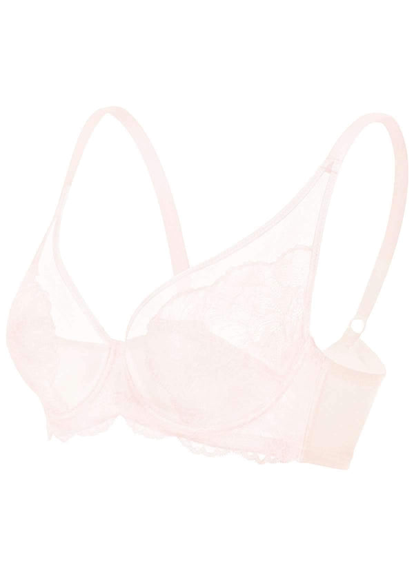 Blossom Dusty Peach Unlined Lace Bra