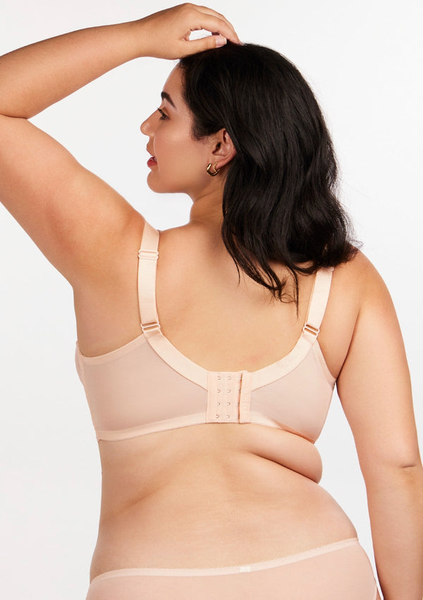 Blossom Dusty Peach Unlined Lace Bra