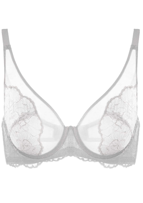 Blossom White Unlined Underwire Lace Bra