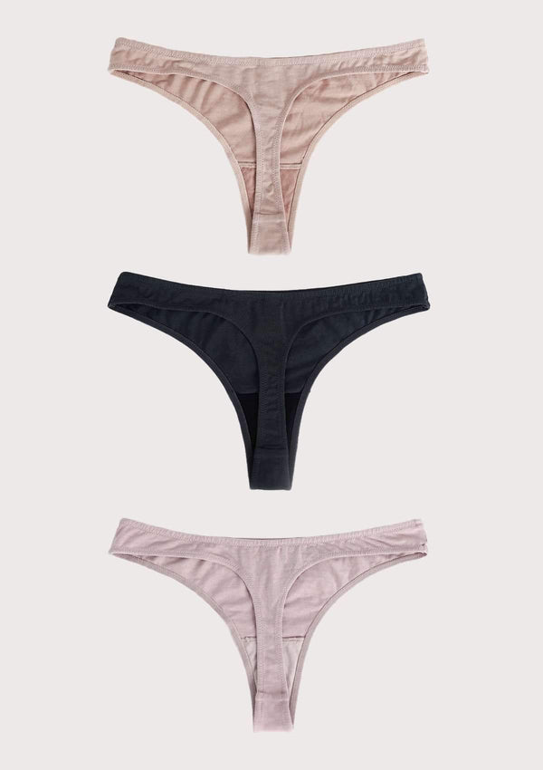 Comfort Cotton Thongs 3 Pack