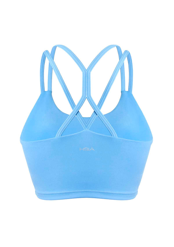 Wireless Low-Impact Crisscross Padded Sports Singlet Sports Bra