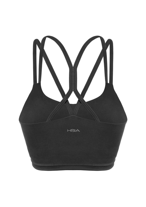 Wireless Low-Impact Crisscross Padded Sports Singlet Sports Bra