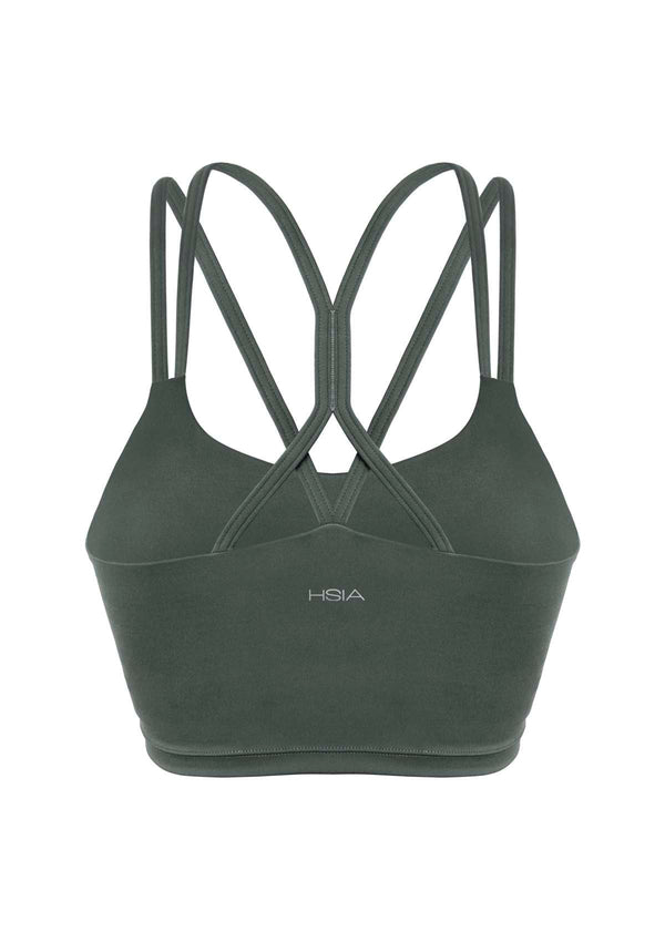 Wireless Low-Impact Crisscross Padded Sports Singlet Sports Bra