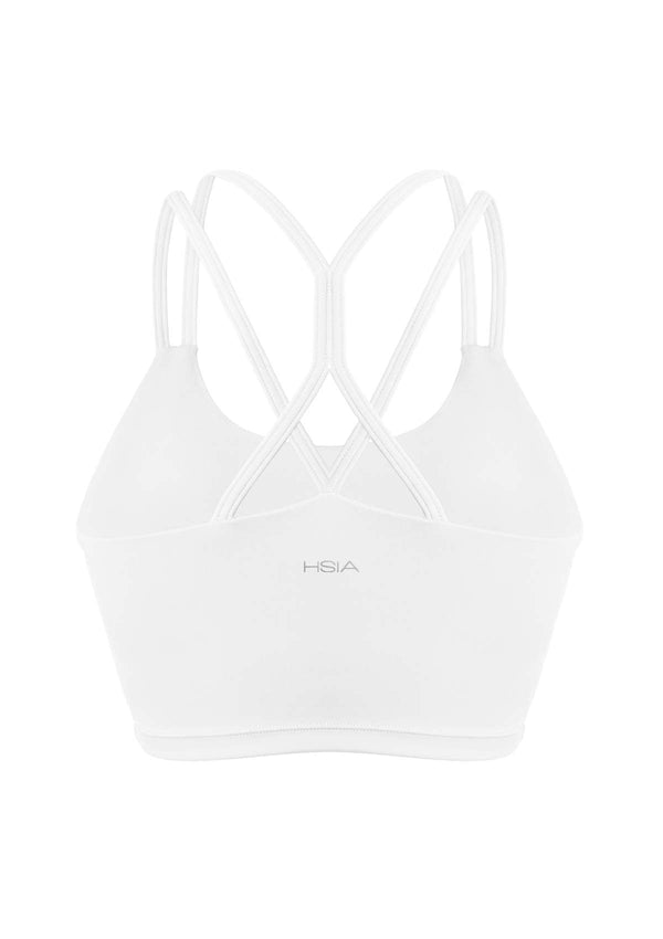 Wireless Low-Impact Crisscross Padded Sports Singlet Sports Bra