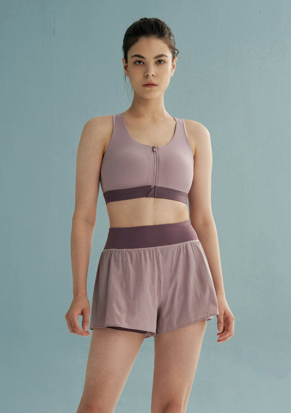 Front Zip Medium-Impact Sports Bra