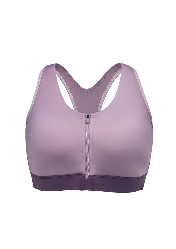 Front Zip Medium-Impact Sports Bra