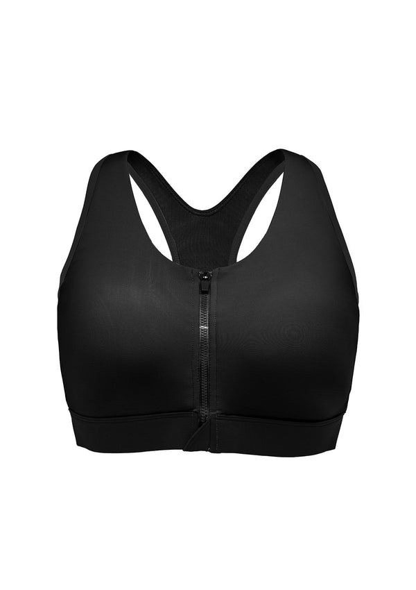 Front Zip Medium-Impact Sports Bra