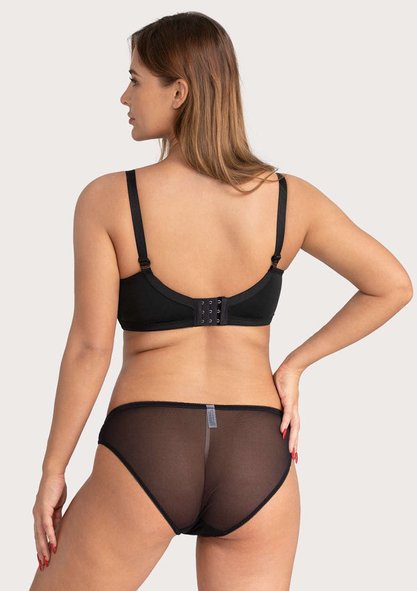 Lace Dolphin Black Underwire Bra
