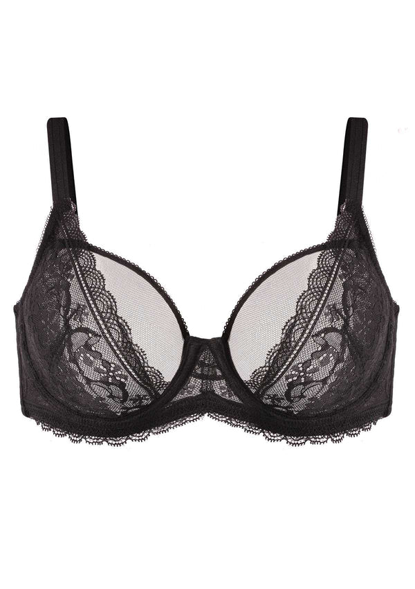 Lace Dolphin Black Underwire Bra
