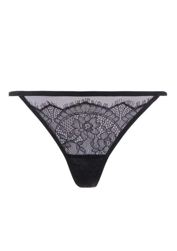 Mesh Eyelash Lace String Thongs 3 Pack