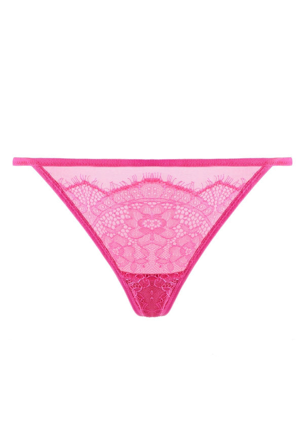 Mesh Eyelash Lace String Thongs 3 Pack
