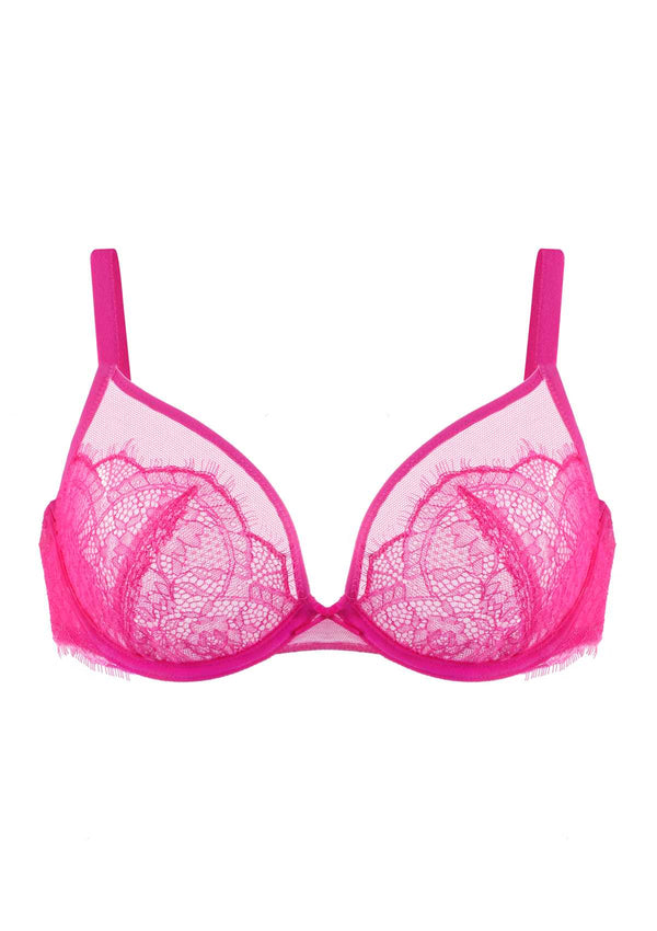 Mesh Eyelash Trim Unlined Bra