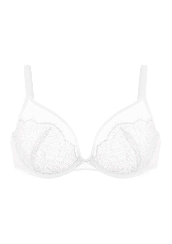 Mesh Eyelash Trim Unlined Bra