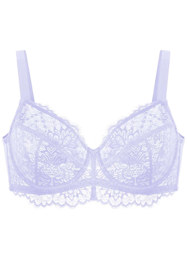 Pink Sunflower Underwire Lace Bra
