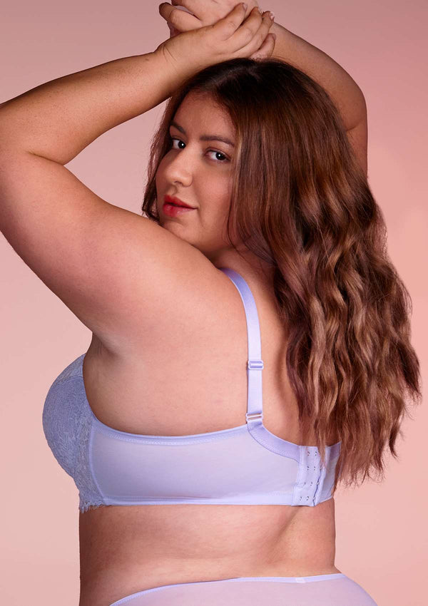 Pink Sunflower Underwire Lace Bra