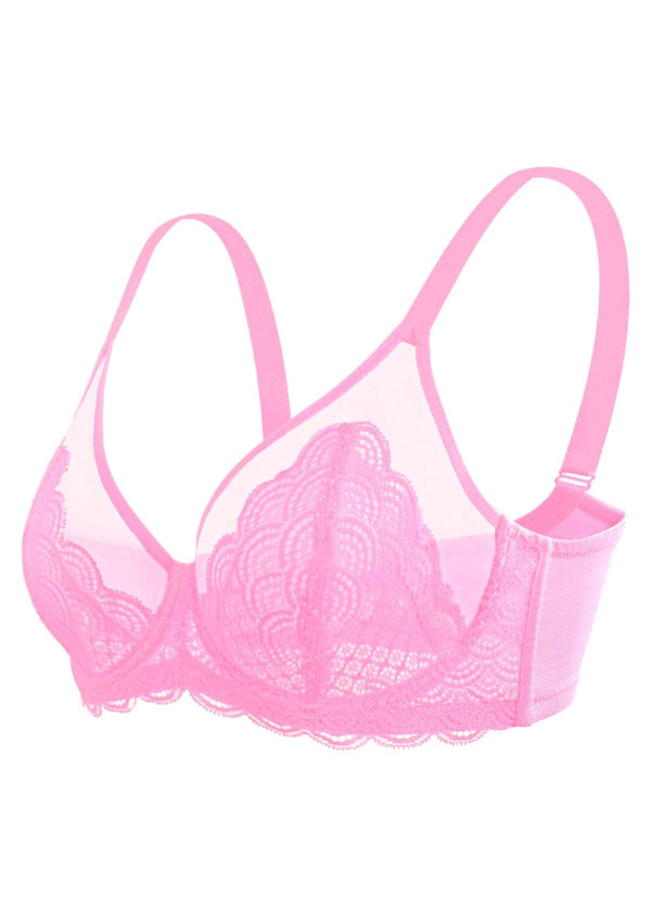Mermaid Scales Lace Unlined Bra
