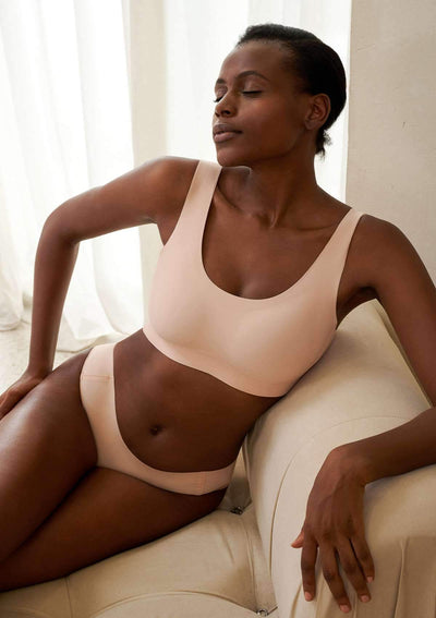 Wide Strap Padded Cooling Wireless Bra