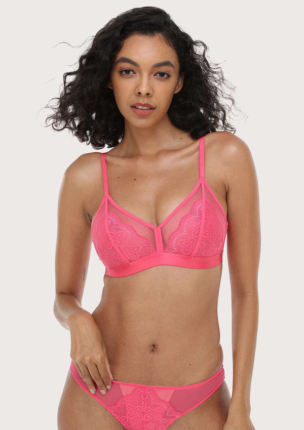 Wireless Lace Triangle Bra